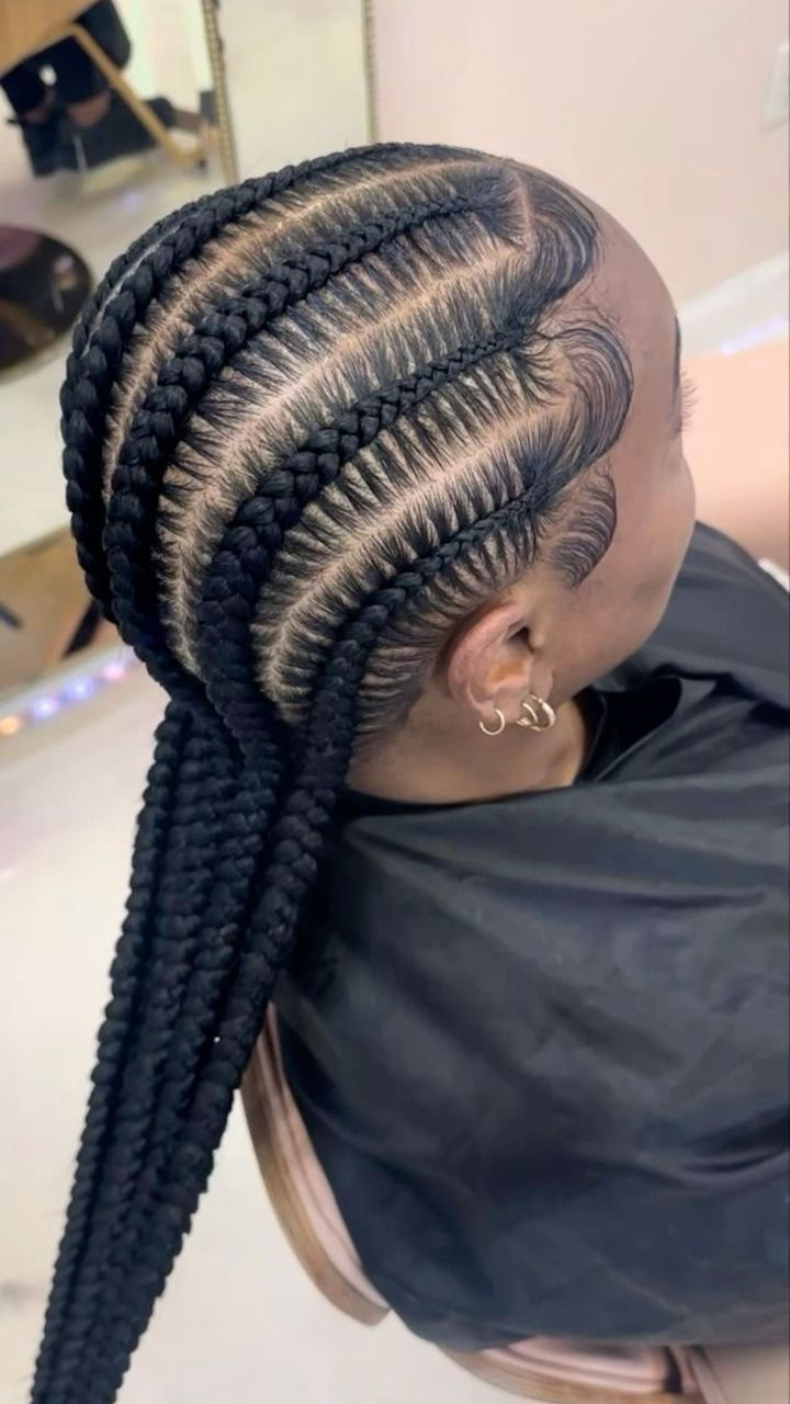Stitch feed-in braids